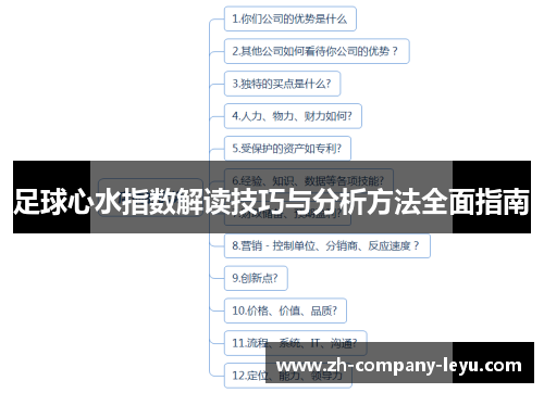 足球心水指数解读技巧与分析方法全面指南